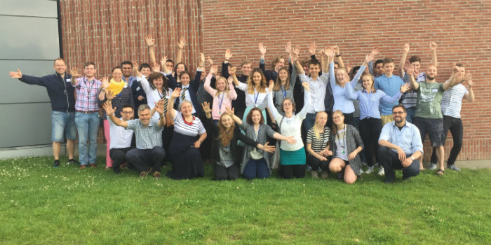 Participants at DTU Space Odysseus youth space contest event in Soroe 2017. (Photo: DTU Space)